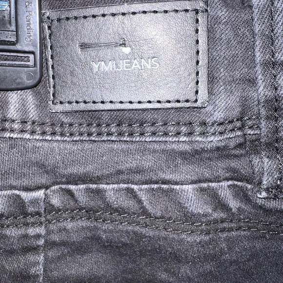 YMI wanna better butt, 18, black, stretch cuffed button zip, 5 pocket denim - Picture 6 of 9